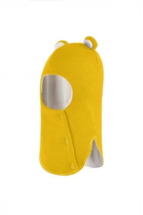 Зимняя шапочка-шлем Corona.hm "Мисс Мишутка" на кнопочках солнце