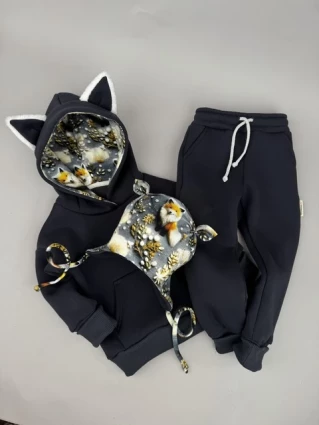 Костюм Corona.hm *Лисичка* графіт з шапочкою (шапочка на вибір)