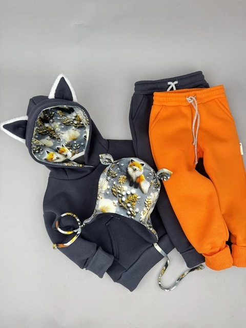 Костюм Corona.hm *Лисичка* графіт з додатковими штанами та шапочкою (шапочка на вибір)