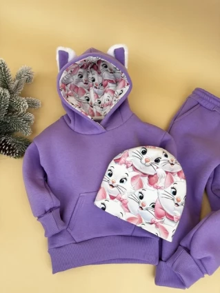 Костюм Corona.hm *Кицюня* фіалка з шапочкою (шапочка на вибір)