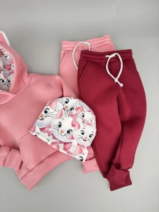 Костюм Corona.hm *Кицюня* рожевий з додатковими штанами та шапочкою (шапочка на вибір)