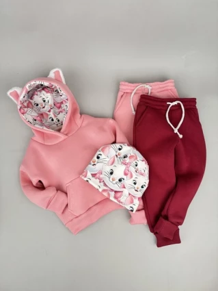 Костюм Corona.hm *Кицюня* рожевий з додатковими штанами та шапочкою (шапочка на вибір)