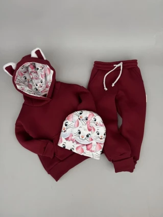Костюм Corona.hm *Кицюня* бордо з шапочкою (шапочка на вибір)