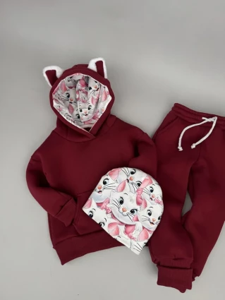 Костюм Corona.hm *Кицюня* бордо з шапочкою (шапочка на вибір)
