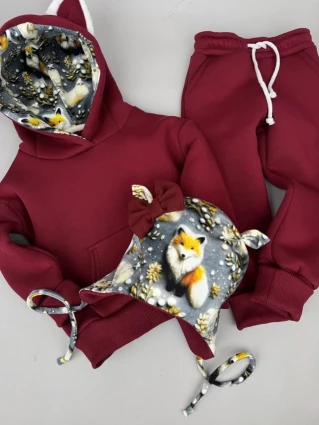 Костюм Corona.hm *Лисичка* бордо з шапочкою (шапочка на вибір)