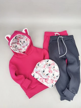 Костюм Corona.hm *Кицюня* малина з додатковими штанами та шапочкою (шапочка на вибір)