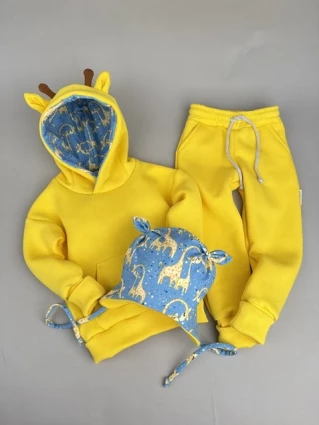 Костюм Corona.hm *Жирафчик* жовтий з шапочкою (шапочка на вибір)