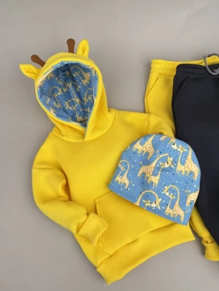 Костюм Corona.hm *Жирафчик* жовтий з додатковими штанами та шапочкою (шапочка на вибір)